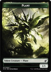 Plant // Morph Double-sided Token [Commander 2019 Tokens] | Sanctuary Gaming