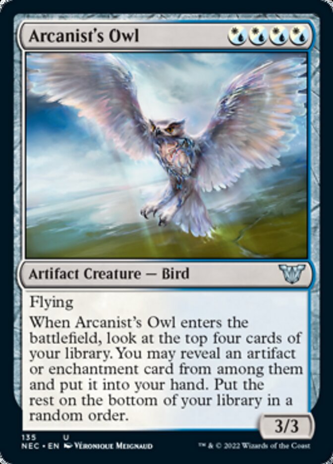 Arcanist's Owl [Kamigawa: Neon Dynasty Commander] | Sanctuary Gaming
