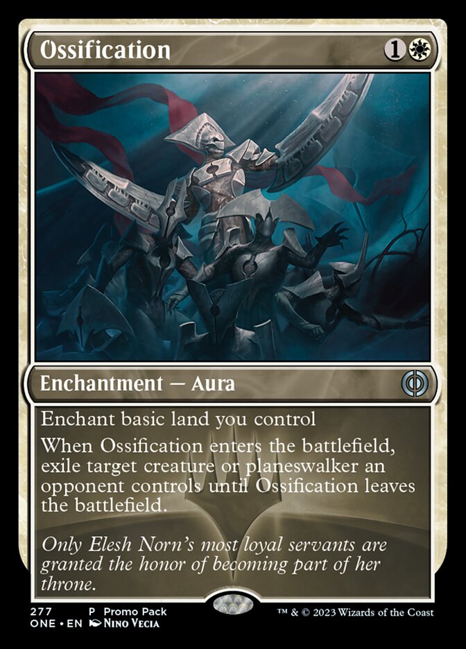 Ossification (Promo Pack) [Phyrexia: All Will Be One Promos] | Sanctuary Gaming