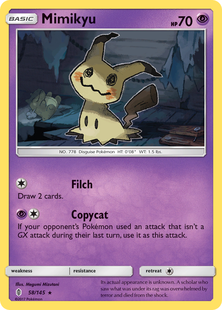 Mimikyu (58/145) [Sun & Moon: Guardians Rising] | Sanctuary Gaming