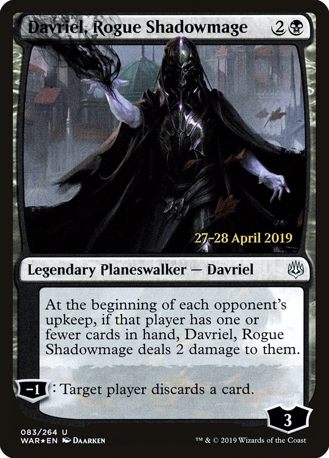 Davriel, Rogue Shadowmage  [War of the Spark Prerelease Promos] | Sanctuary Gaming