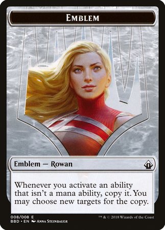 Emblem - Rowan [Battlebond Tokens] | Sanctuary Gaming