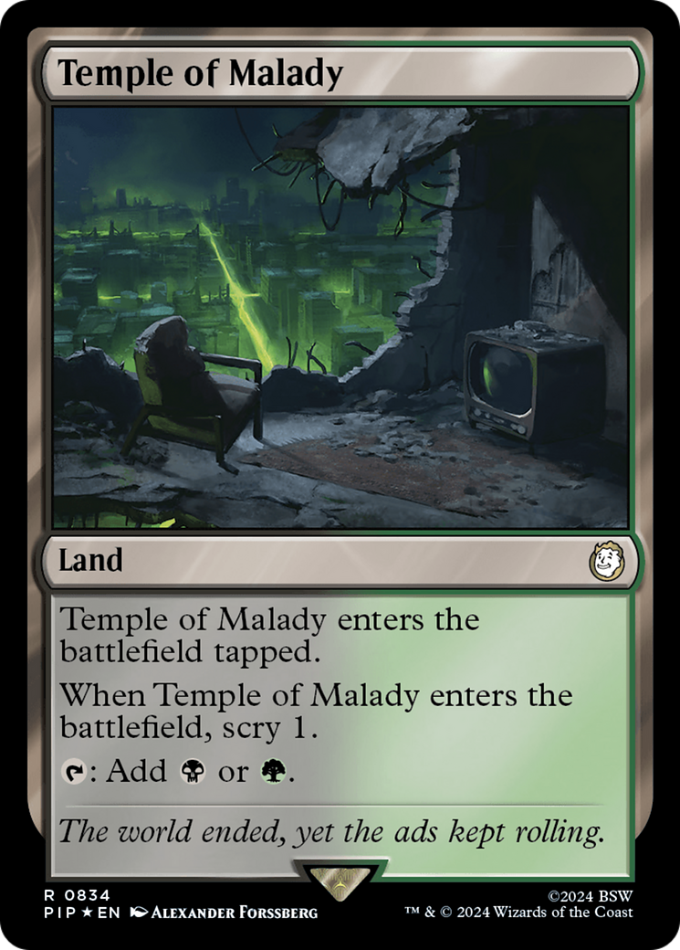 Temple of Malady (Surge Foil) [Fallout] | Sanctuary Gaming