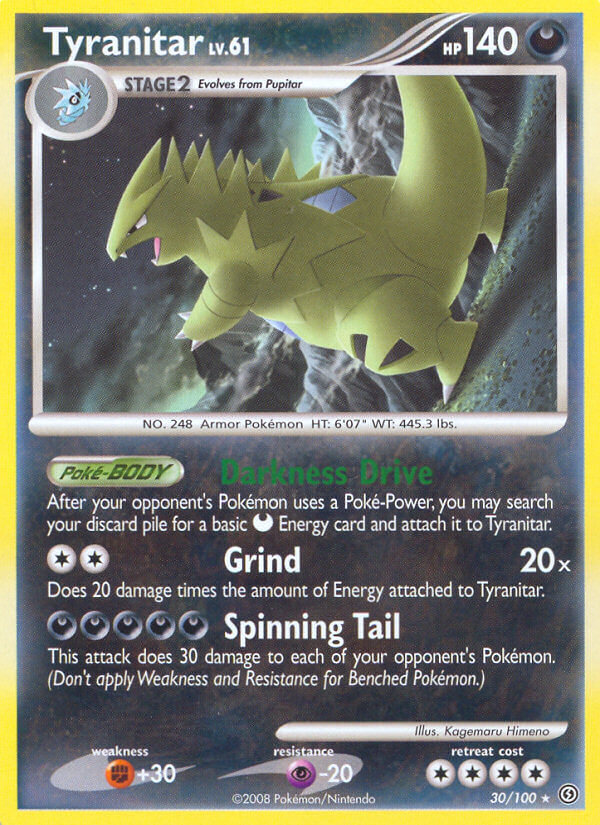 Tyranitar (30/100) (Theme Deck Exclusive) [Diamond & Pearl: Stormfront] | Sanctuary Gaming