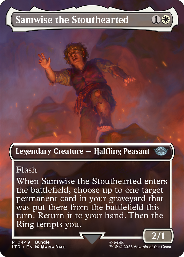 Samwise the Stouthearted (Borderless Alternate Art) [The Lord of the Rings: Tales of Middle-Earth] | Sanctuary Gaming