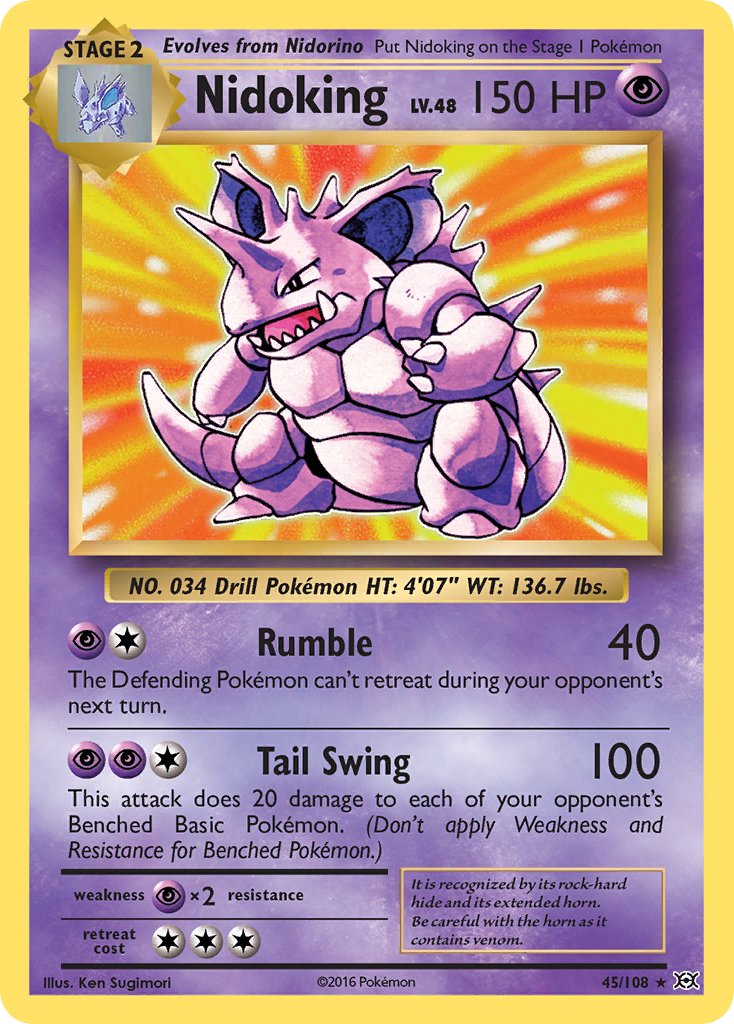 Nidoking (45/108) (Theme Deck Exclusive) [XY: Evolutions] | Sanctuary Gaming