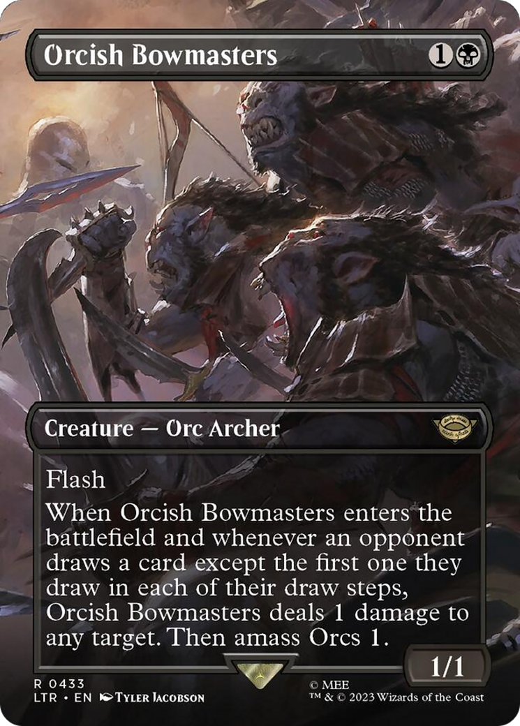 Orcish Bowmasters (Borderless Alternate Art) [The Lord of the Rings: Tales of Middle-Earth] | Sanctuary Gaming