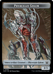 Phyrexian Golem // Phyrexian Horror Double-Sided Token [March of the Machine Commander Tokens] | Sanctuary Gaming