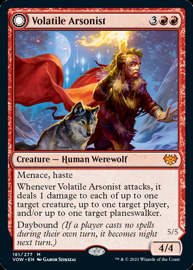 Volatile Arsonist // Dire-Strain Anarchist [Innistrad: Crimson Vow] | Sanctuary Gaming