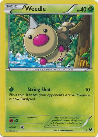 Weedle (1/12) [McDonald's Promos: 2014 Collection] | Sanctuary Gaming