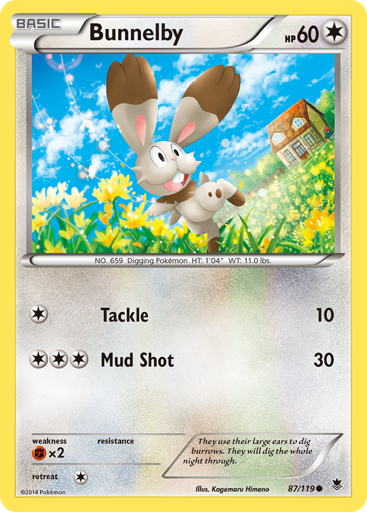Bunnelby (87/119) [XY: Phantom Forces] | Sanctuary Gaming