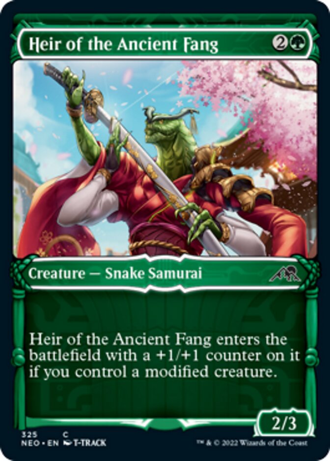 Heir of the Ancient Fang (Showcase Samurai) [Kamigawa: Neon Dynasty] | Sanctuary Gaming