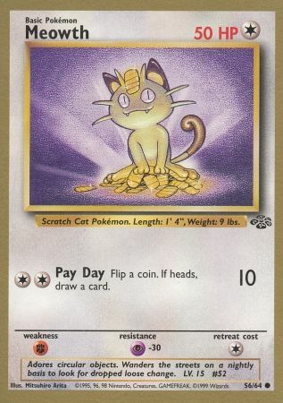 Meowth (56/64) (Gold Bordered Promo) [Jungle Unlimited] | Sanctuary Gaming