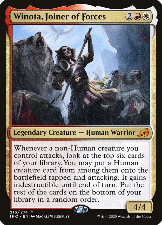 Winota, Joiner of Forces (Promo Pack) [Ikoria: Lair of Behemoths Promos] | Sanctuary Gaming