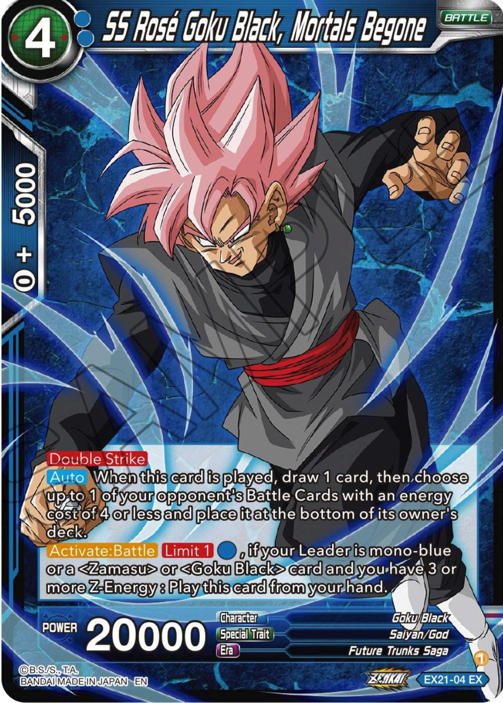 SS Rose Goku Black, Mortals Begone (EX21-04) [5th Anniversary Set] | Sanctuary Gaming