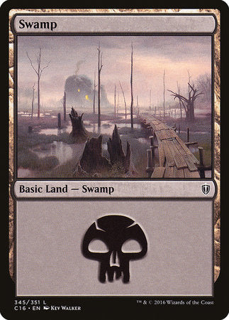 Swamp (345) [Commander 2016] | Sanctuary Gaming