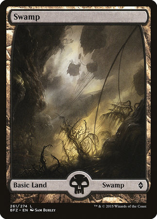 Swamp (261) - Full Art [Battle for Zendikar] | Sanctuary Gaming