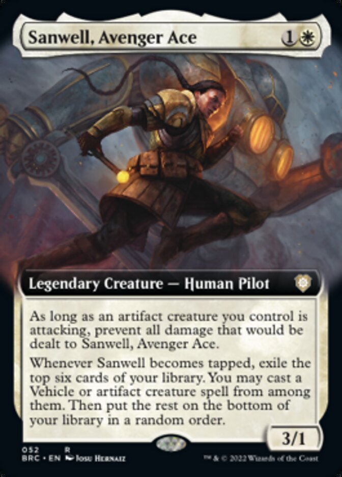 Sanwell, Avenger Ace (Extended Art) [The Brothers' War Commander] | Sanctuary Gaming