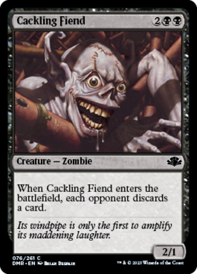 Cackling Fiend [Dominaria Remastered] | Sanctuary Gaming