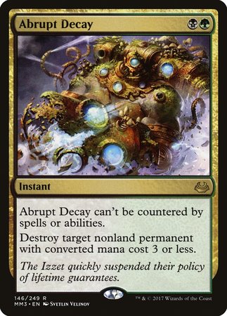 Abrupt Decay [Modern Masters 2017] | Sanctuary Gaming