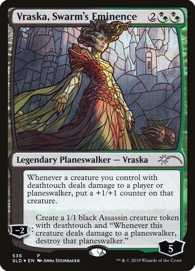Vraska, Swarm's Eminence (Stained Glass) [Secret Lair Drop Promos] | Sanctuary Gaming