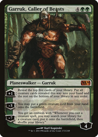 Garruk, Caller of Beasts [Magic 2014] | Sanctuary Gaming