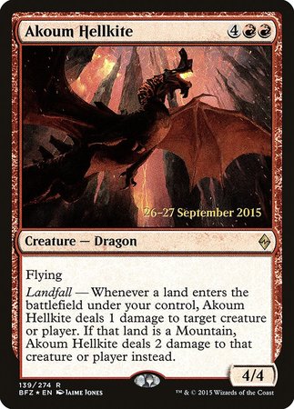 Akoum Hellkite [Battle for Zendikar Promos] | Sanctuary Gaming