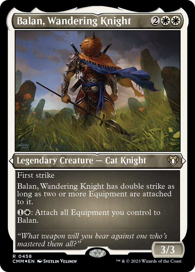 Balan, Wandering Knight (Foil Etched) [Commander Masters] | Sanctuary Gaming