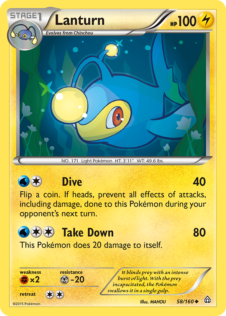 Lanturn (58/160) [XY: Primal Clash] | Sanctuary Gaming