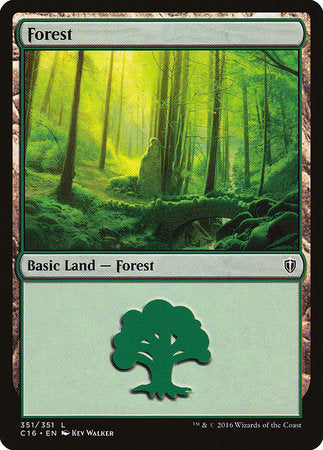 Forest (351) [Commander 2016] | Sanctuary Gaming
