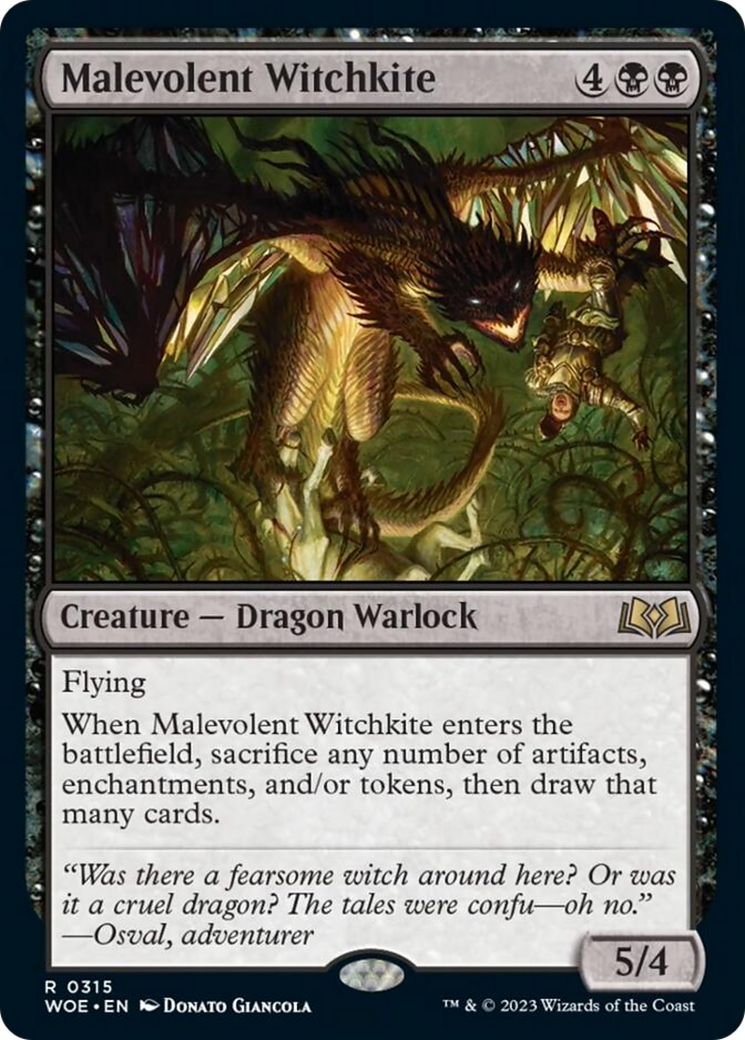 Malevolent Witchkite [Wilds of Eldraine] | Sanctuary Gaming