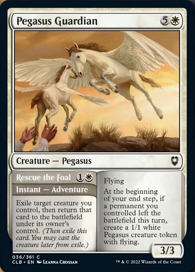 Pegasus Guardian // Rescue the Foal [Commander Legends: Battle for Baldur's Gate] | Sanctuary Gaming