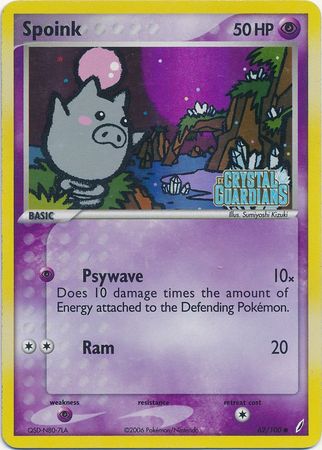 Spoink (62/100) (Stamped) [EX: Crystal Guardians] | Sanctuary Gaming