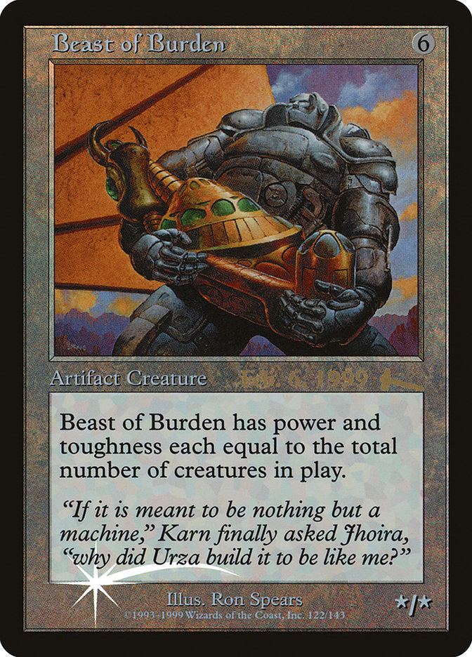 Beast of Burden [Urza's Legacy Promos] | Sanctuary Gaming