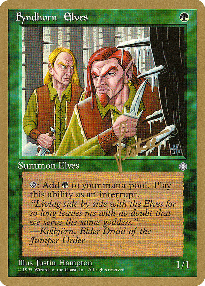 Fyndhorn Elves (Bertrand Lestree) [Pro Tour Collector Set] | Sanctuary Gaming