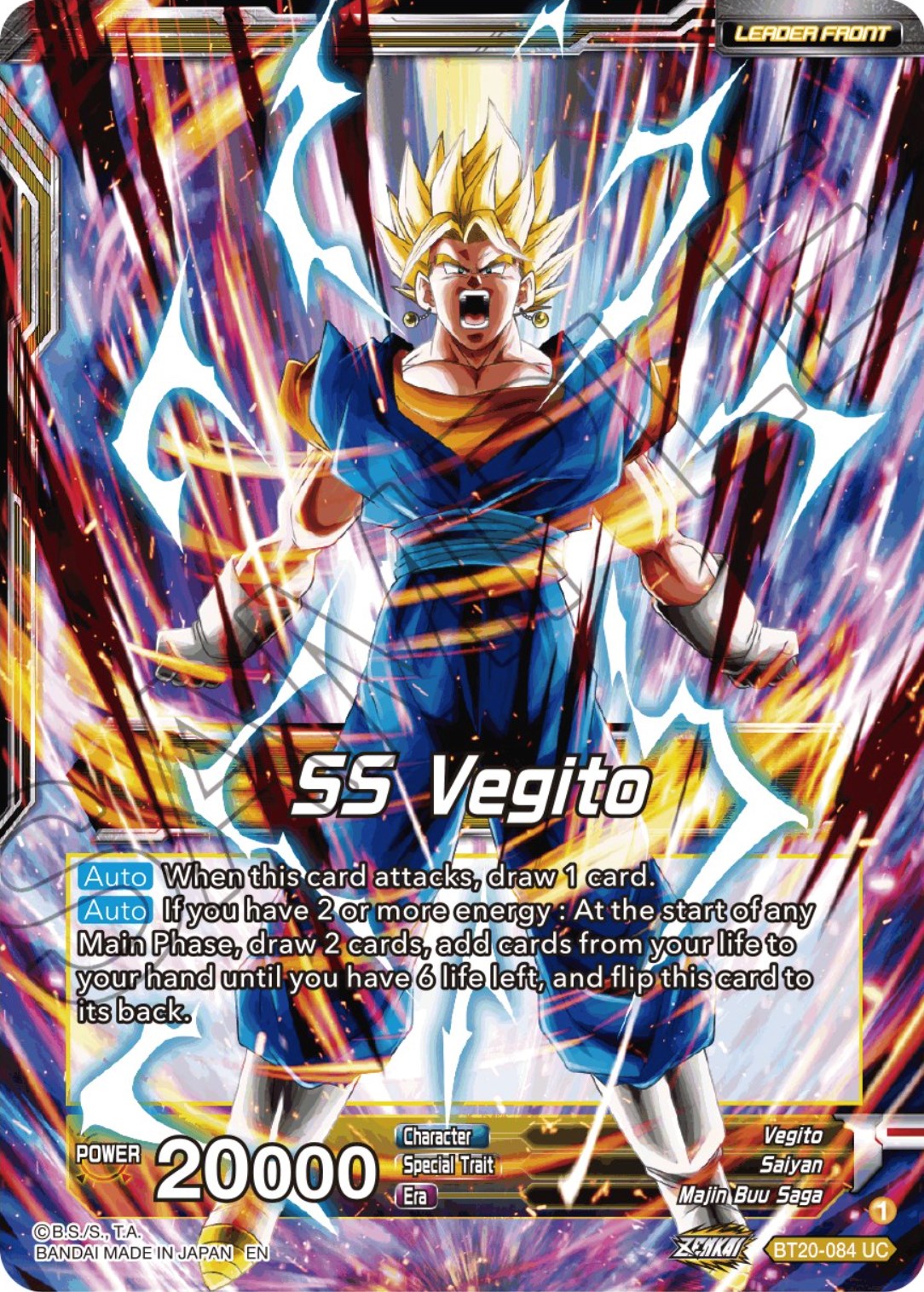 SS Vegito // Son Goku & Vegeta, Path to Victory (BT20-084) [Power Absorbed Prerelease Promos] | Sanctuary Gaming