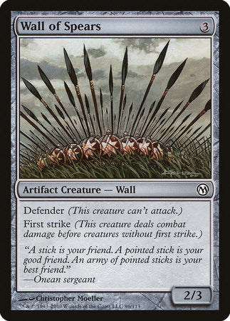Wall of Spears [Duels of the Planeswalkers] | Sanctuary Gaming