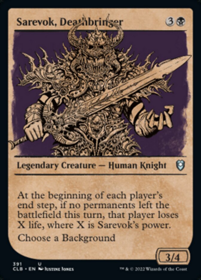 Sarevok, Deathbringer (Showcase) [Commander Legends: Battle for Baldur's Gate] | Sanctuary Gaming