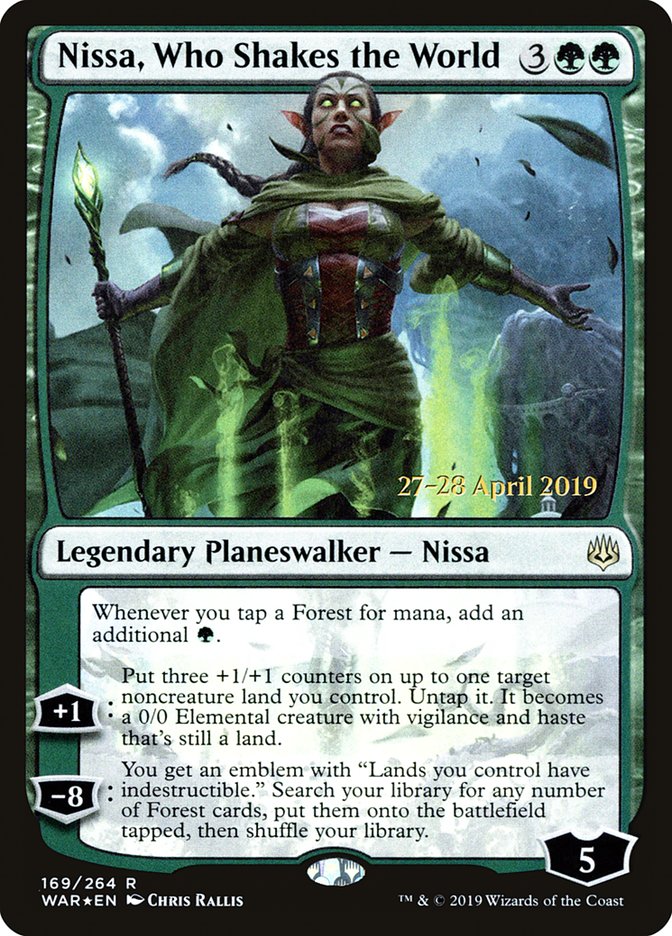 Nissa, Who Shakes the World  [War of the Spark Prerelease Promos] | Sanctuary Gaming