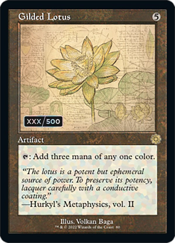 Gilded Lotus (Retro Schematic) (Serial Numbered) [The Brothers' War Retro Artifacts] | Sanctuary Gaming