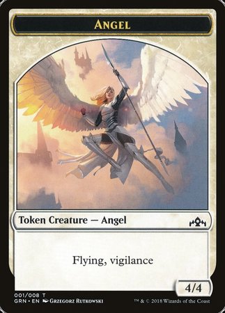 Angel Token [Guilds of Ravnica Tokens] | Sanctuary Gaming