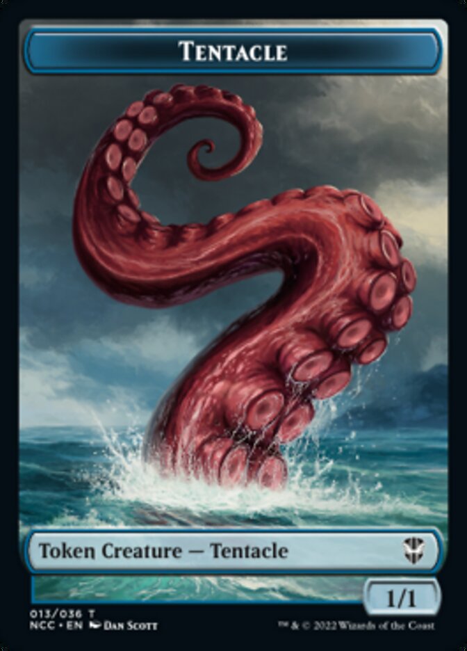 Tentacle // Champion of Wits Double-sided Token [Streets of New Capenna Commander Tokens] | Sanctuary Gaming