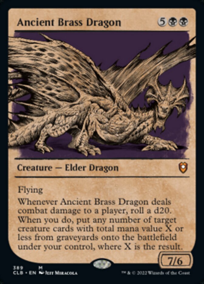 Ancient Brass Dragon (Showcase) [Commander Legends: Battle for Baldur's Gate] | Sanctuary Gaming