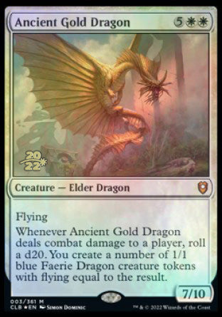 Ancient Gold Dragon [Commander Legends: Battle for Baldur's Gate Prerelease Promos] | Sanctuary Gaming