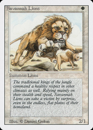 Savannah Lions [Revised Edition] | Sanctuary Gaming