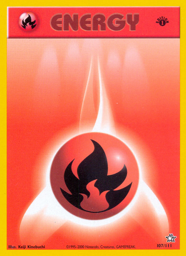 Fire Energy (107/111) [Neo Genesis 1st Edition] | Sanctuary Gaming