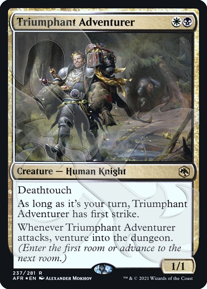 Triumphant Adventurer (Ampersand Promo) [Dungeons & Dragons: Adventures in the Forgotten Realms Promos] | Sanctuary Gaming