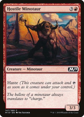 Hostile Minotaur [Core Set 2019] | Sanctuary Gaming