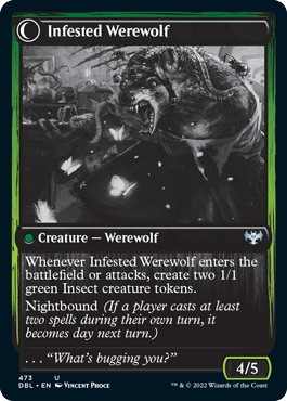 Infestation Expert // Infested Werewolf [Innistrad: Double Feature] | Sanctuary Gaming