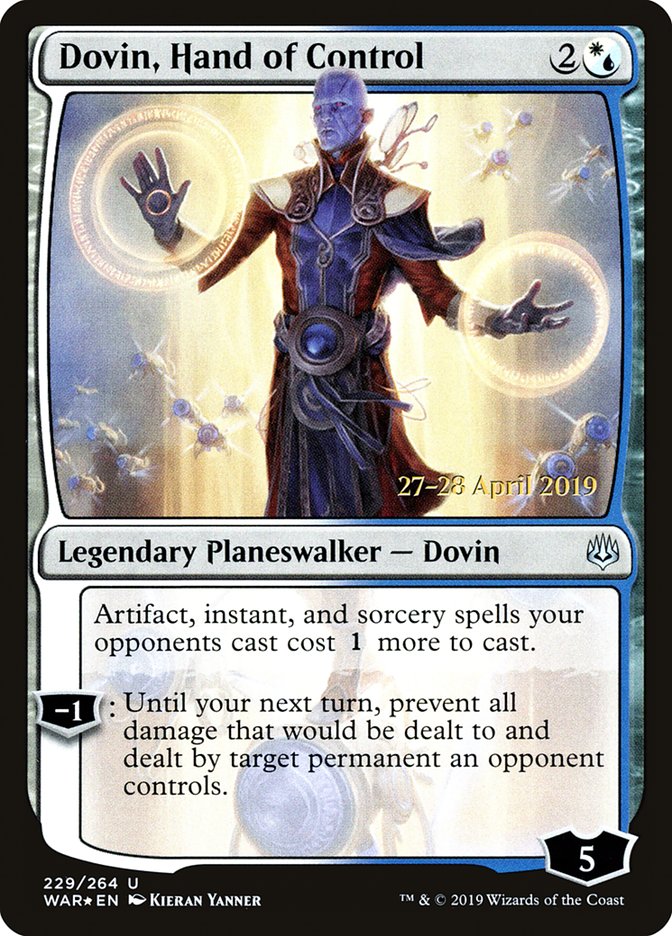 Dovin, Hand of Control  [War of the Spark Prerelease Promos] | Sanctuary Gaming